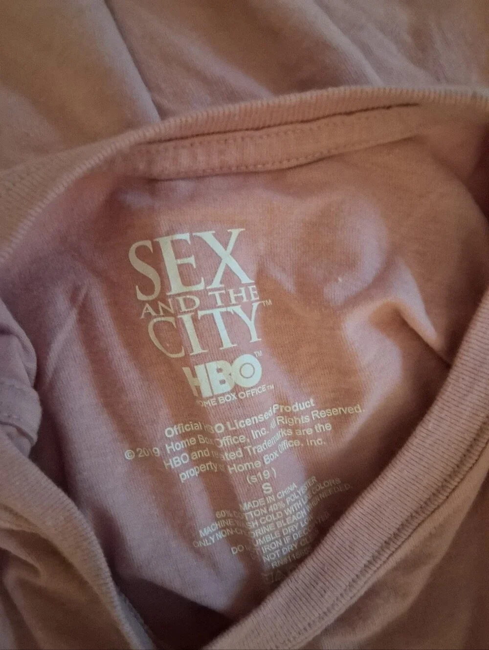 Sex And The City Light Pink Crop Top Small - Picture 2 of 2